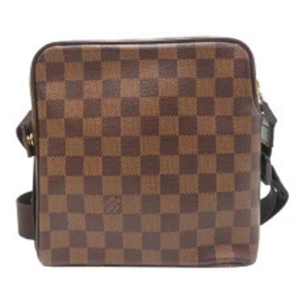 Louis Vuitton Olaf Damier Brown Bag Shoulder Brown